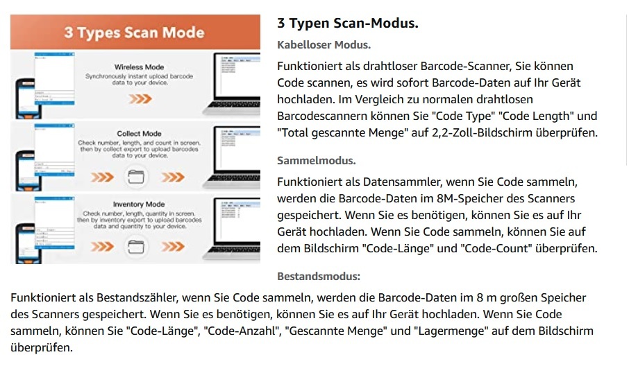 Lagersoftware Scanner